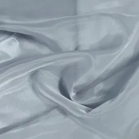 Premium Grey Solid Liquid Organza Fabric