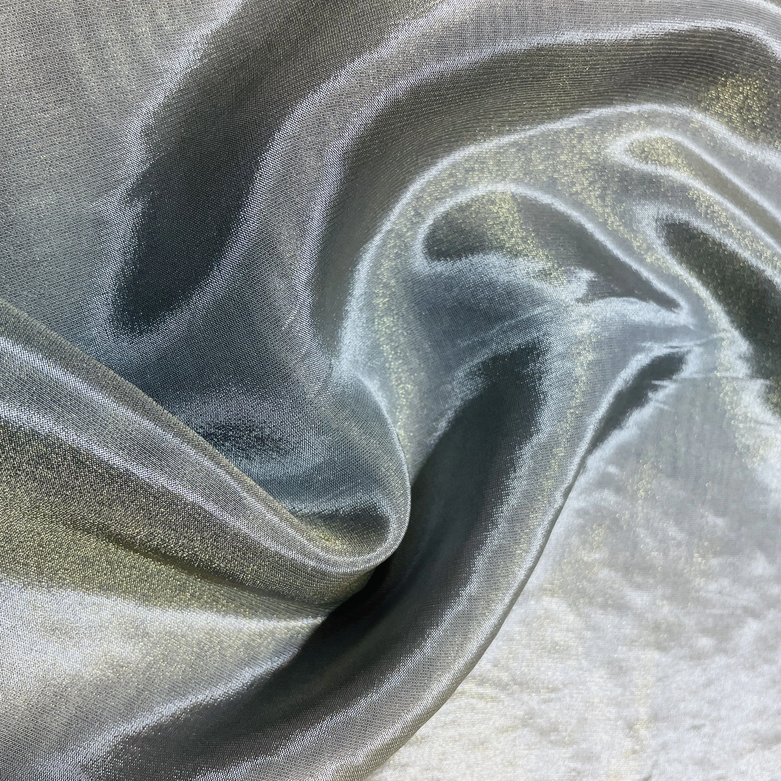 Premium Grey Solid Viscose Tissue Fabric