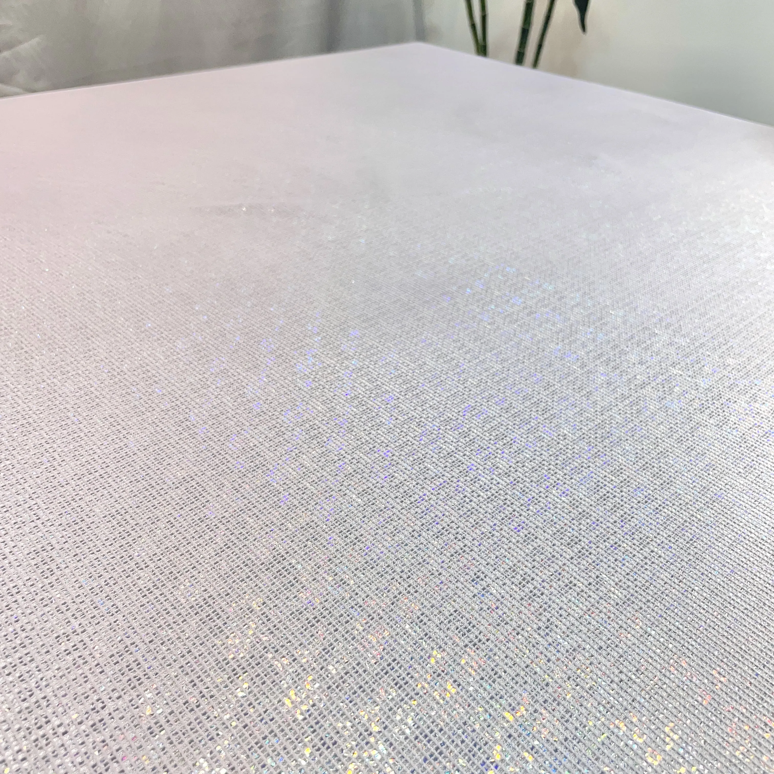 Premium Lavender Gold Lurex Embossed Satin Fabric