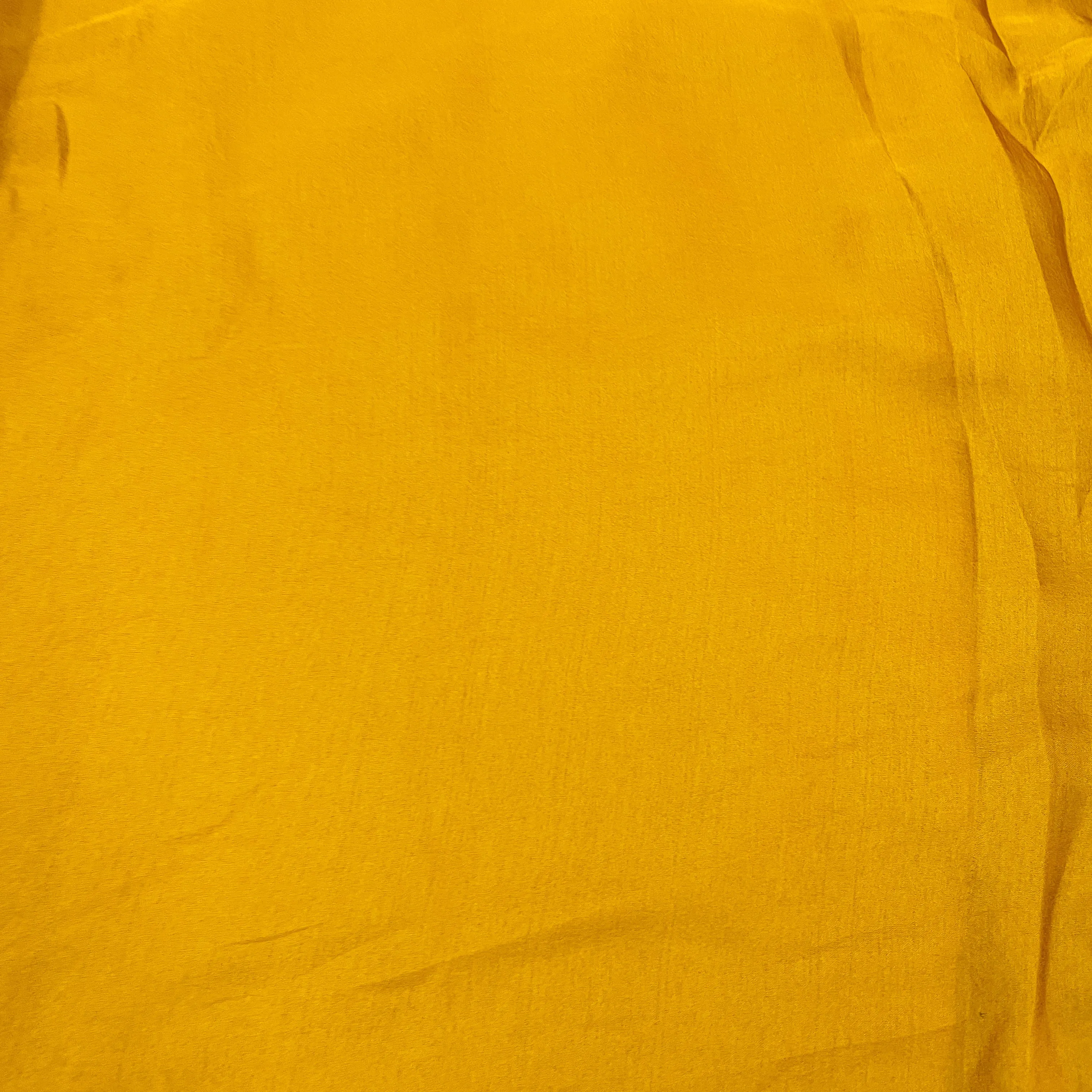 Premium Mustard Yellow Solid Bemberg Silk Fabric