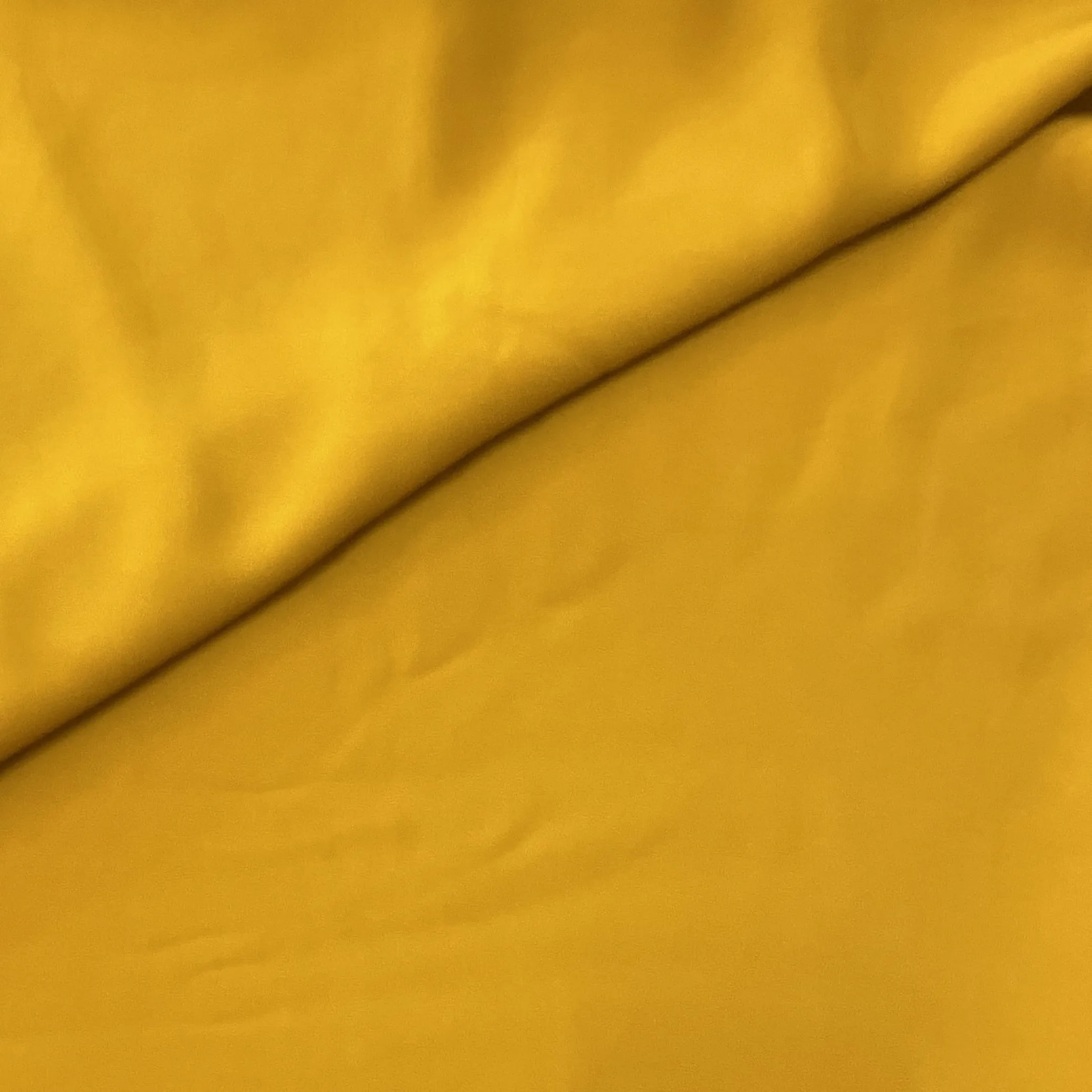 Premium Mustard Yellow Solid Heavy Crepe Fabric