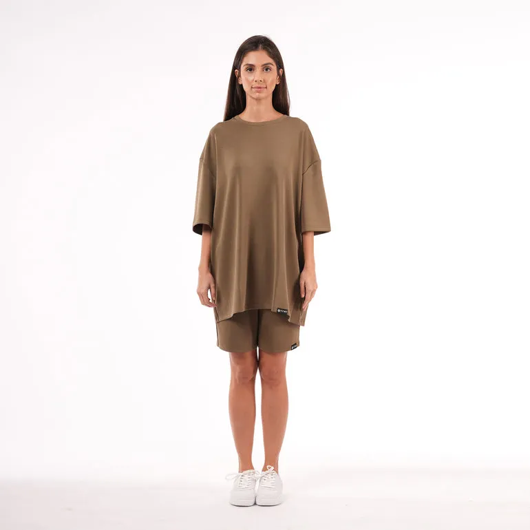 Premium Oversized T-Shirt| Olive Green