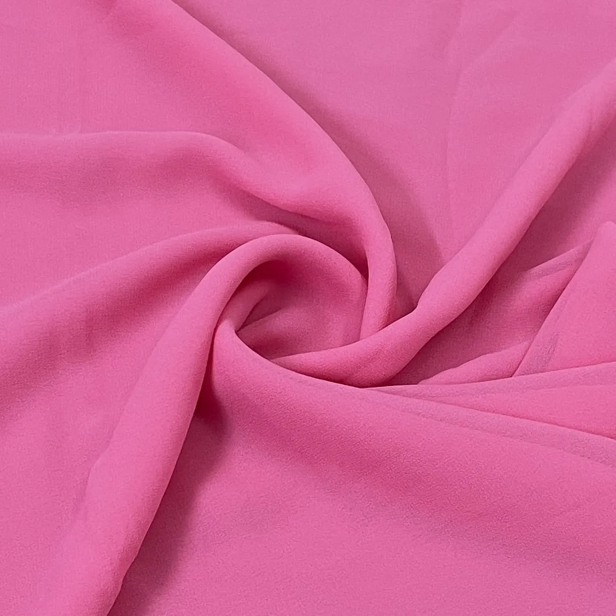 Premium Pink Solid Georgette Fabric