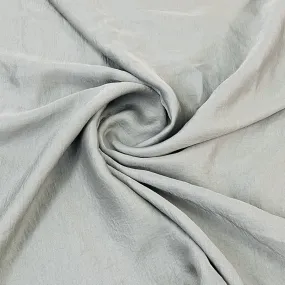 Premium Silver Solid Bemberg Silk Fabric