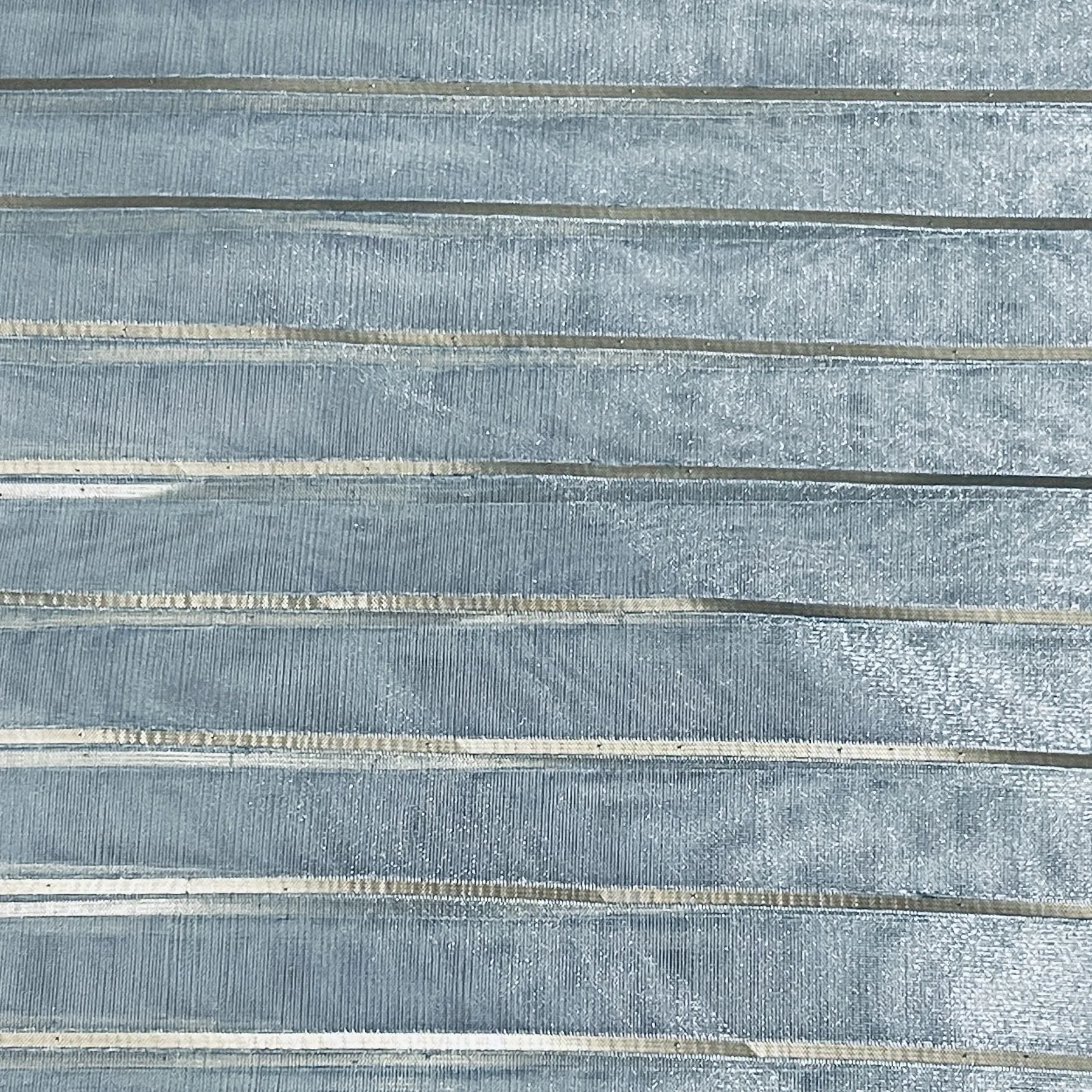 Premium Sky Blue Gold Stripes Organza Zari Fabric