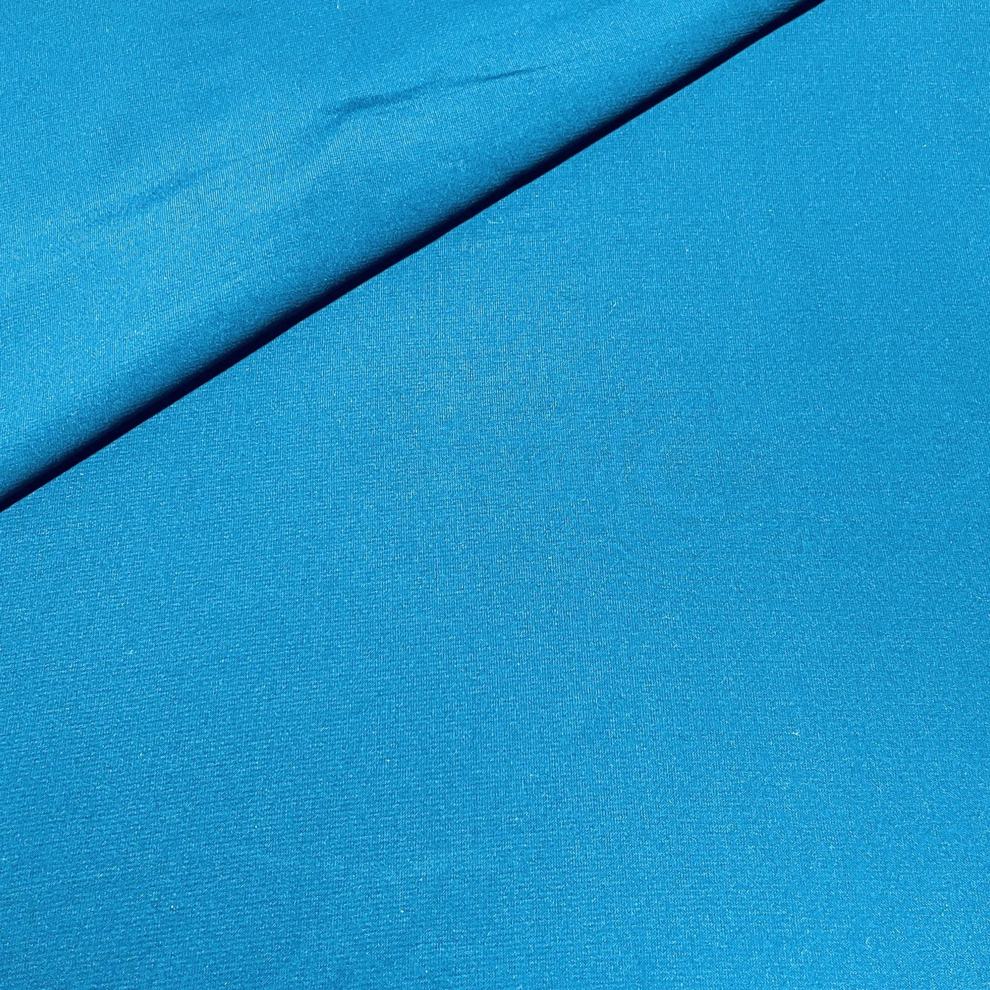 Premium Teal Blue Solid Heavy Crepe Fabric