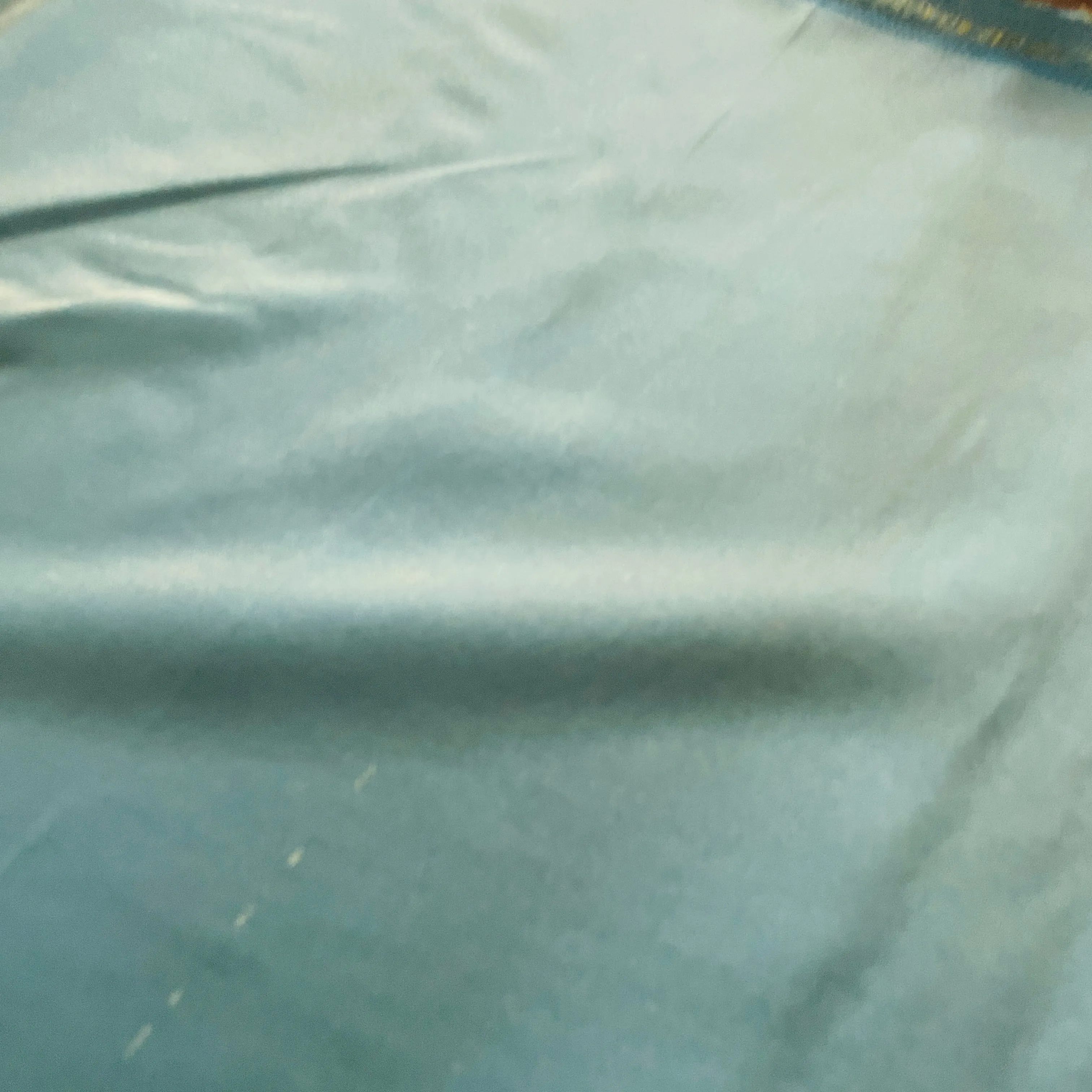 Premium Teal Blue Solid Viscose Tissue Fabric