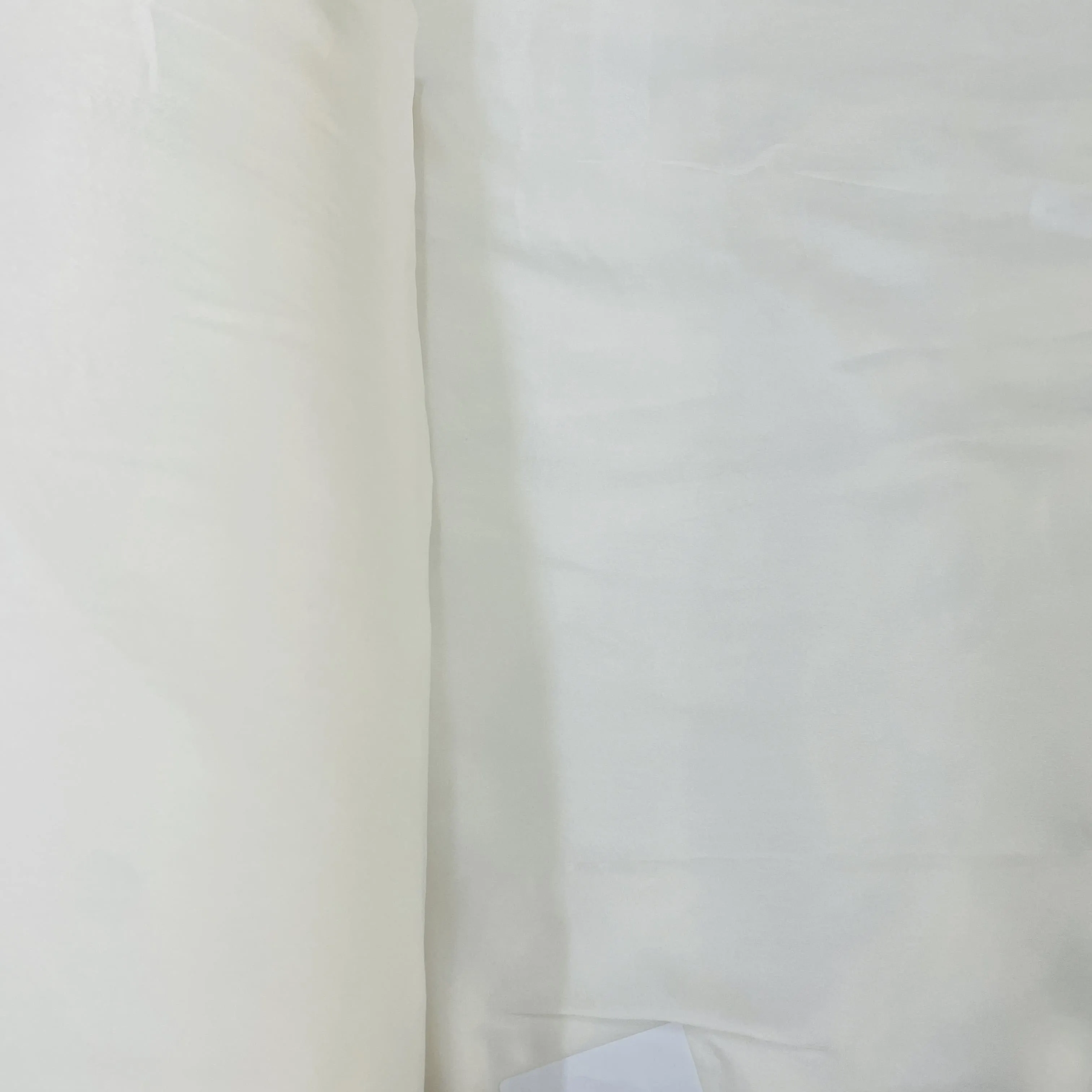 Premium White Solid Dyeable Satin Georgette Fabric