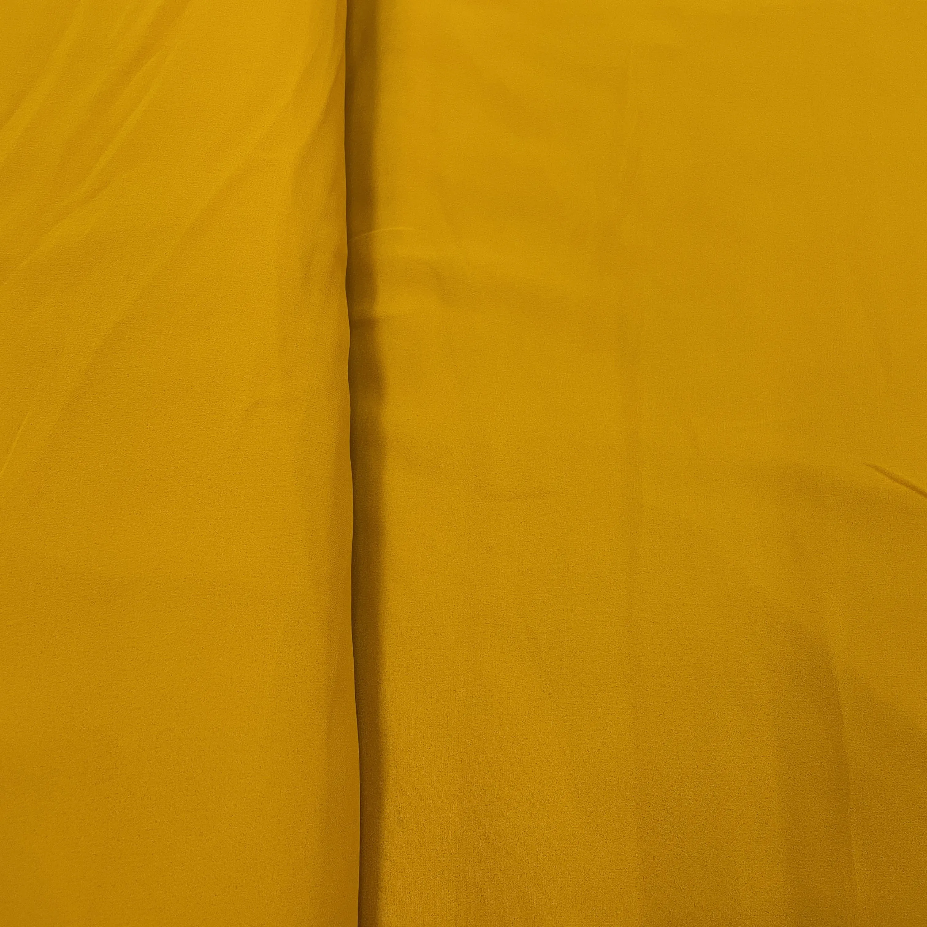 Premium Yellow Solid Georgette Fabric