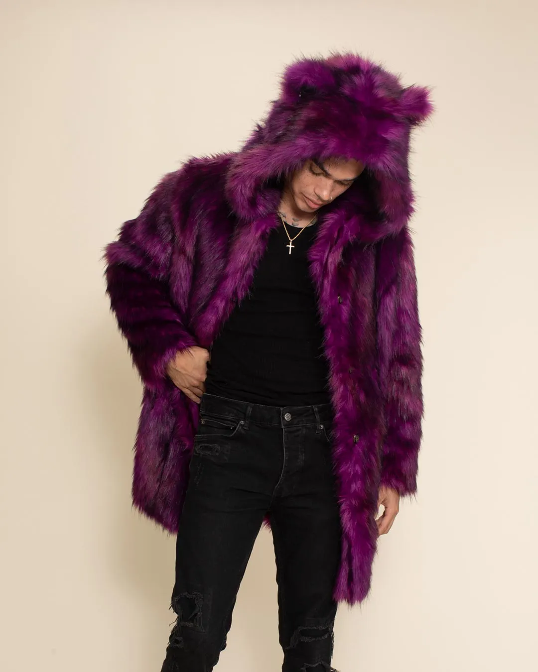 Purple Panther Classic Faux Fur Coat | Men's