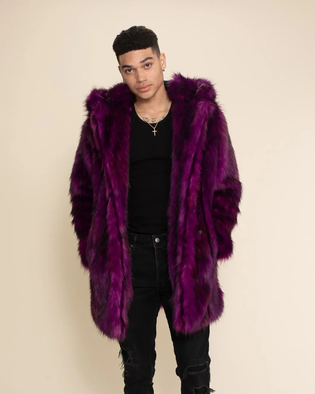 Purple Panther Classic Faux Fur Coat | Men's