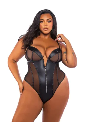 Queen Lust & Leather Bodysuit