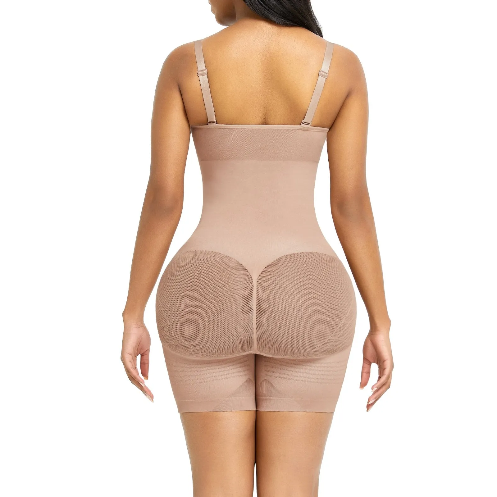 "Second Skin" Seamless Slimming Hourglass Power Mesh Full Bodysuit