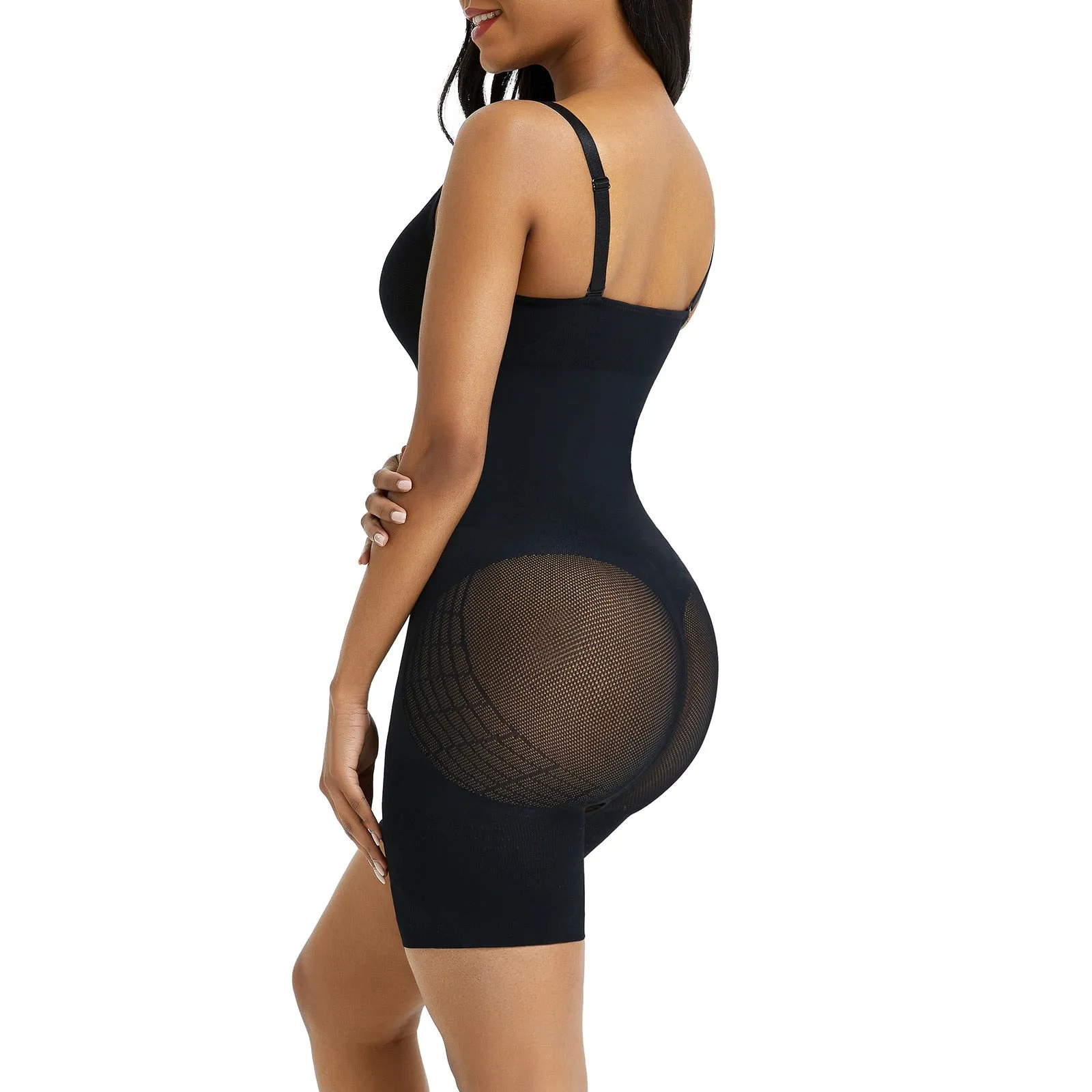 "Second Skin" Seamless Slimming Hourglass Power Mesh Full Bodysuit