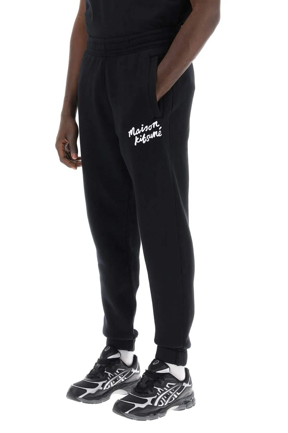 "sporty pants with handwriting