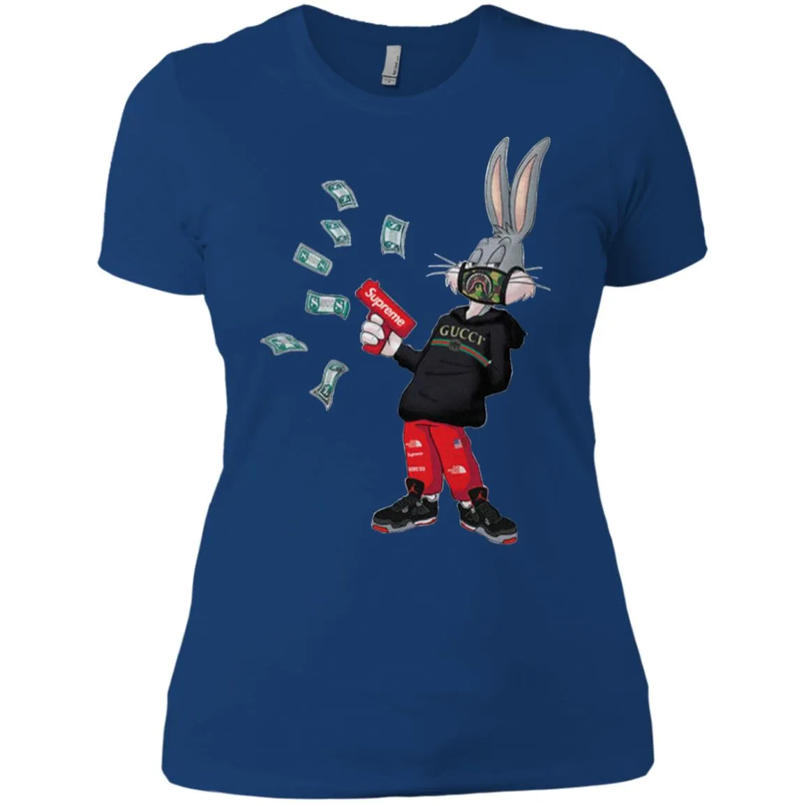 Rabbit Gucci T-shirt Women Cotton T-Shirt