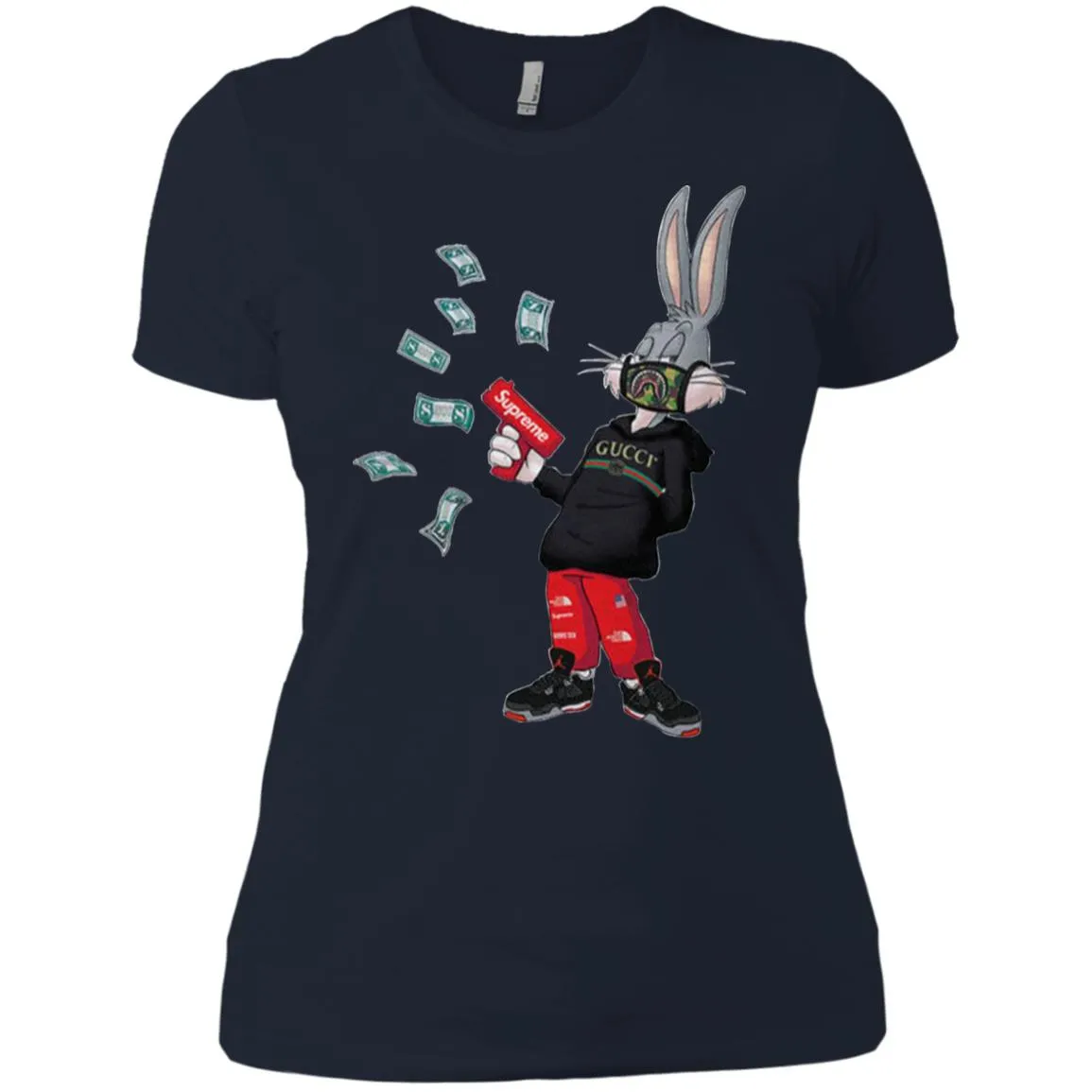 Rabbit Gucci T-shirt Women Cotton T-Shirt