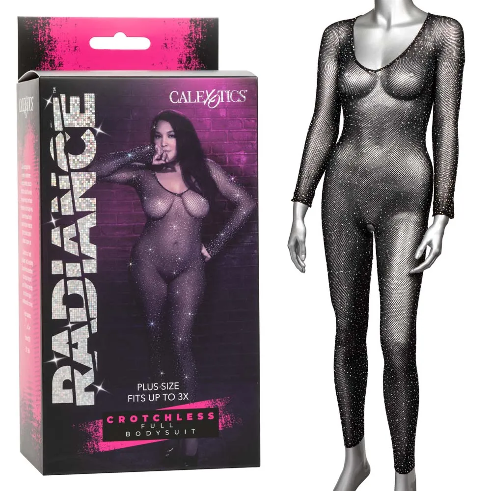 Radiance Crotchless Full Body Suit Plus