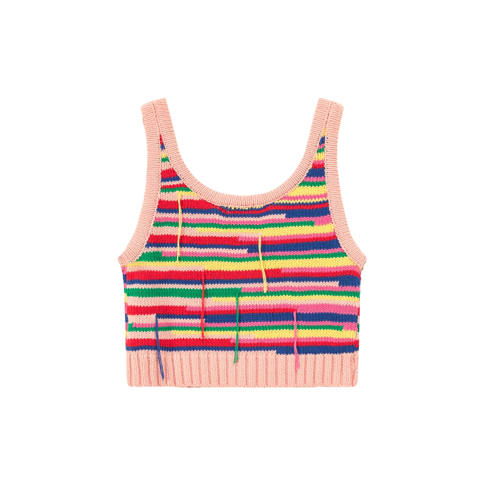 Rainbow Knit Sleeveless Top