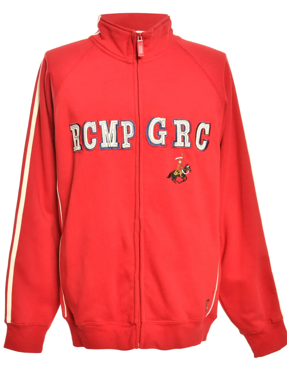 Red Track Top - L