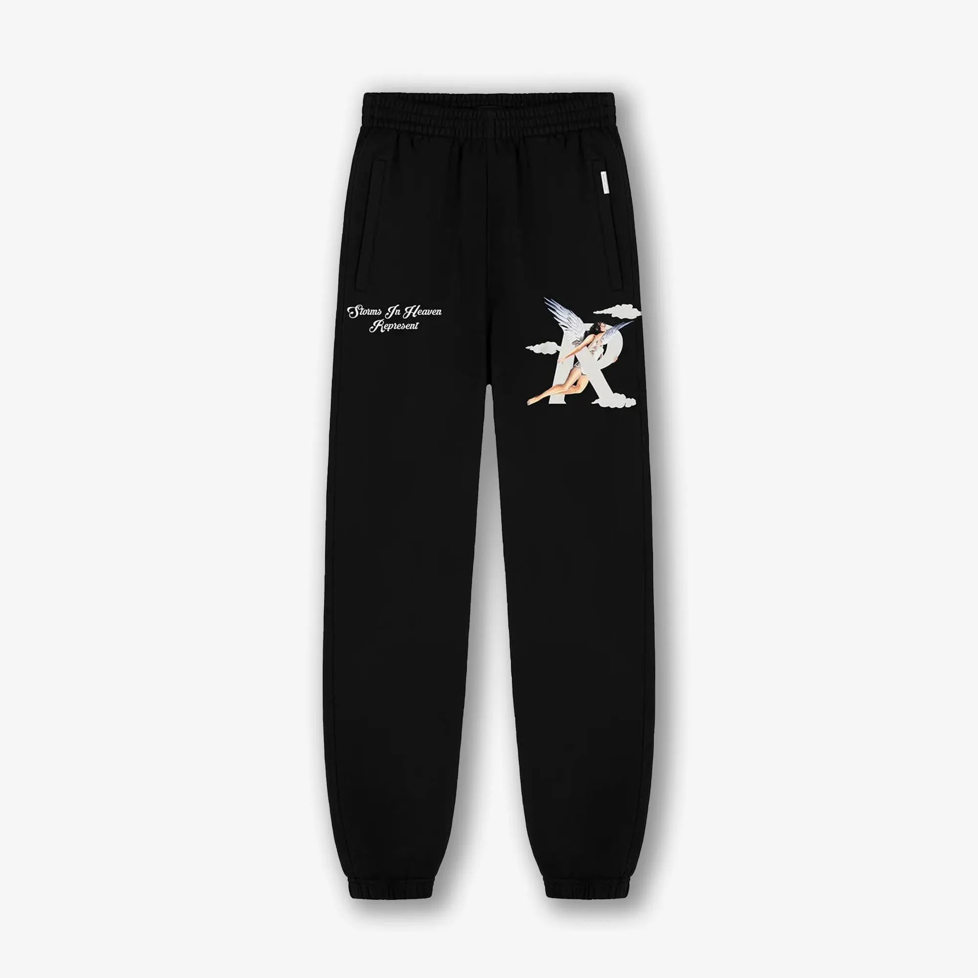 Represent | STORMS IN HEAVEN SWEATPANT  { BLACK