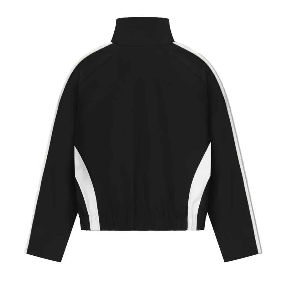 Rhude Ski Track Jacket in Black/White