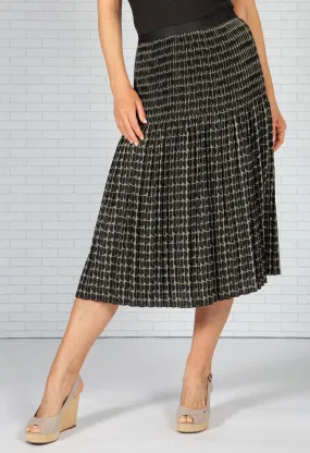 Ribane pleated skirt