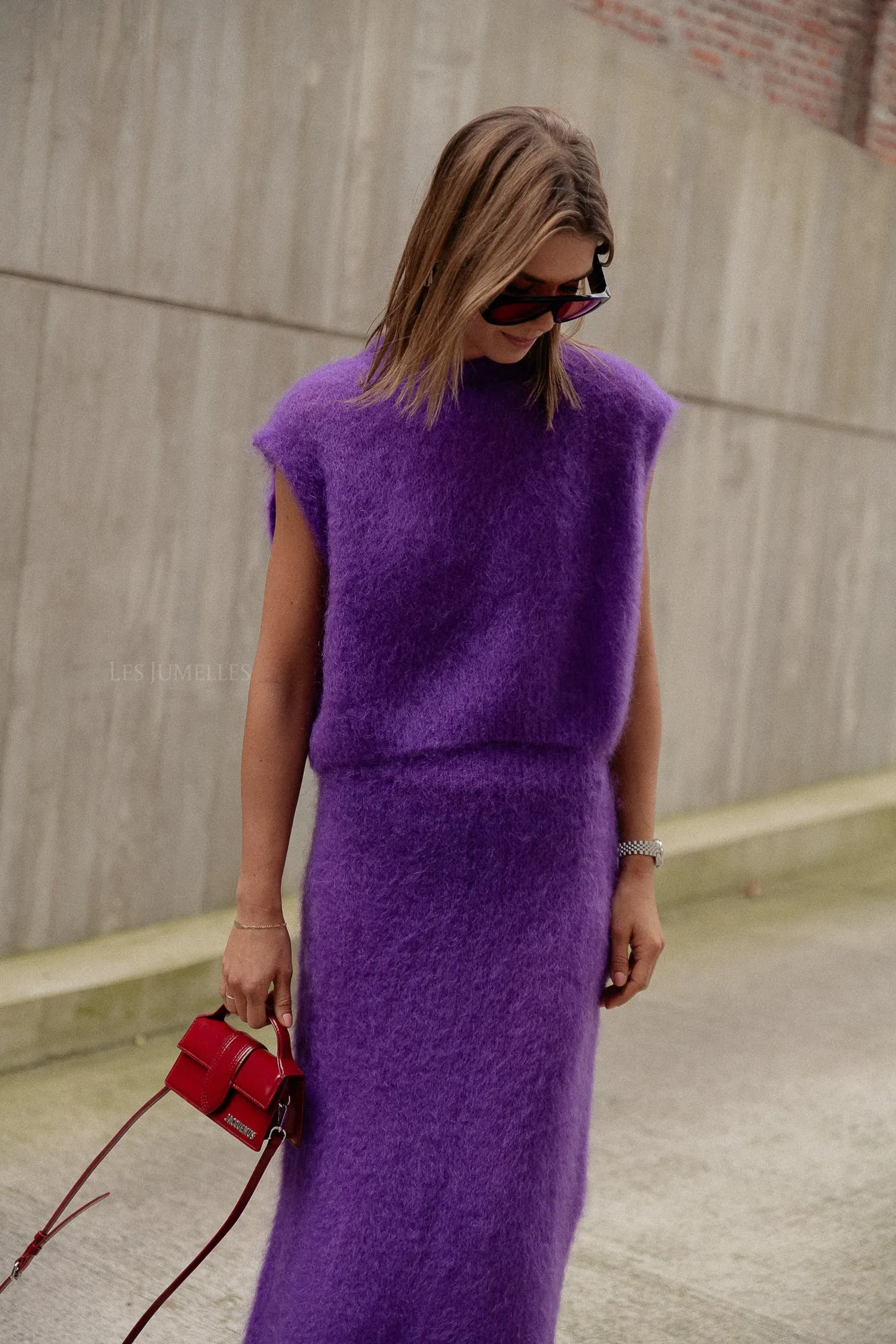 Romee knitted top purple