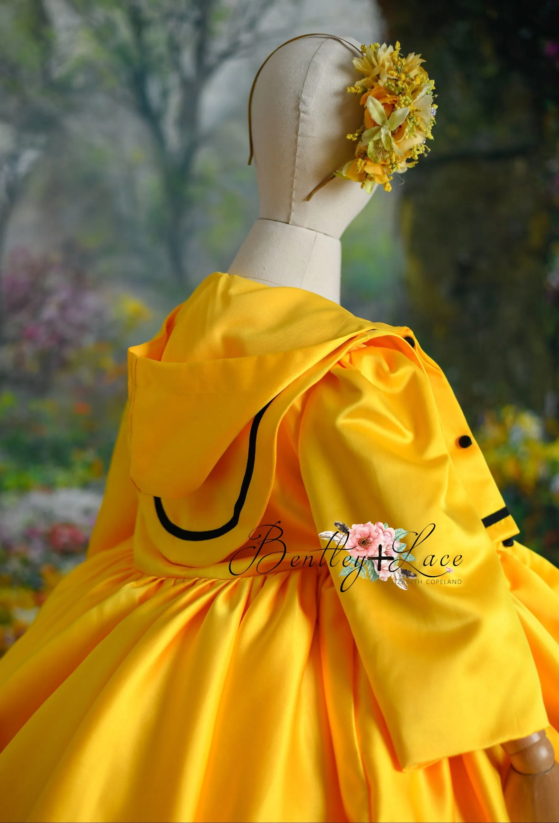 RTS RETIRED live sale "April Showers" -   pleated bodice/ buttons - jacket is not included ( 8 Year - Petite 10 Year)