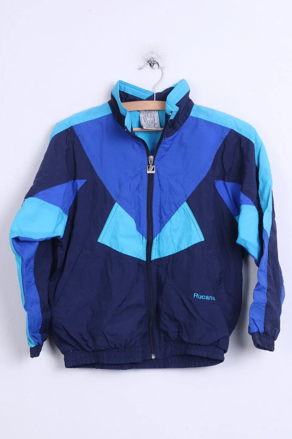 Rucanor Boys 152 Jacket Track Top Waterproof Nylon Blue