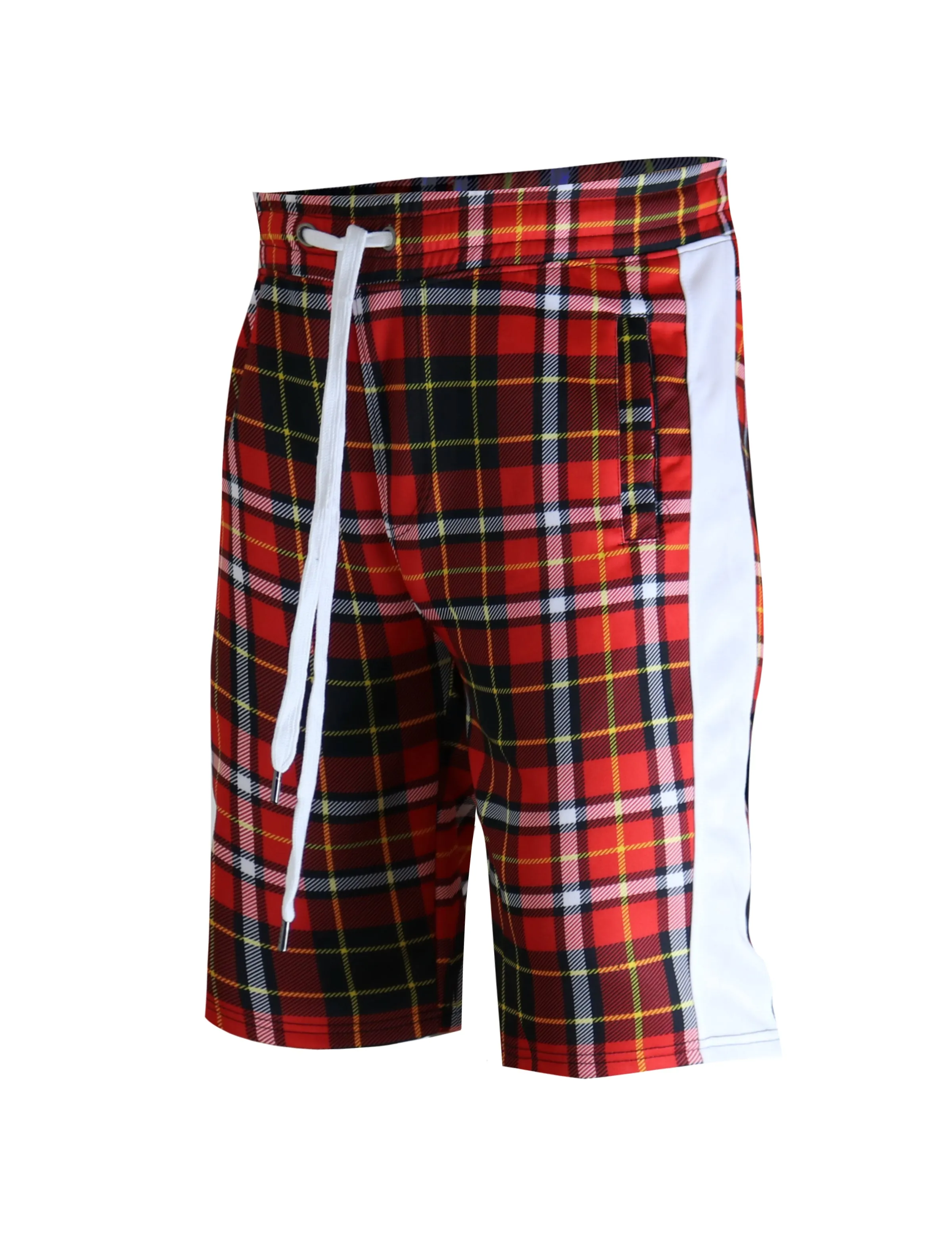 S91701-FASHION TRACK SHORTS (RED)