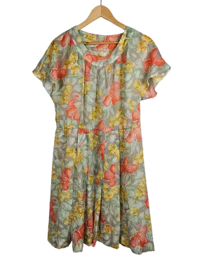 Sheer Floral Summer Dress