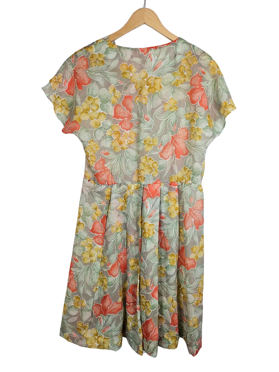 Sheer Floral Summer Dress