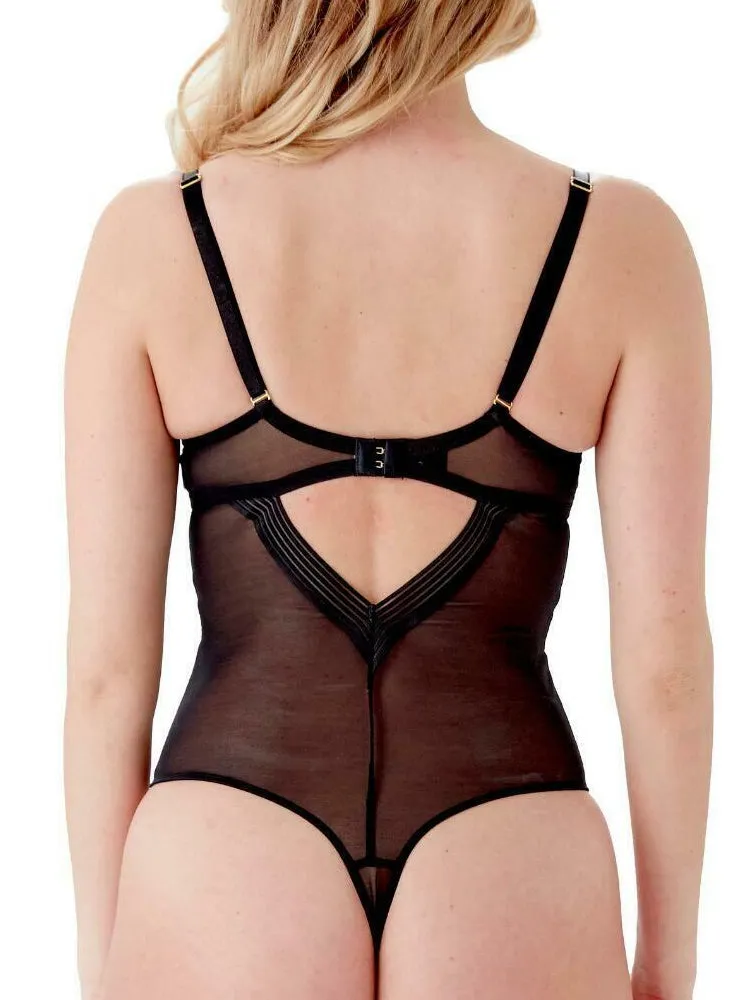 Sheer Stripe Body - Black