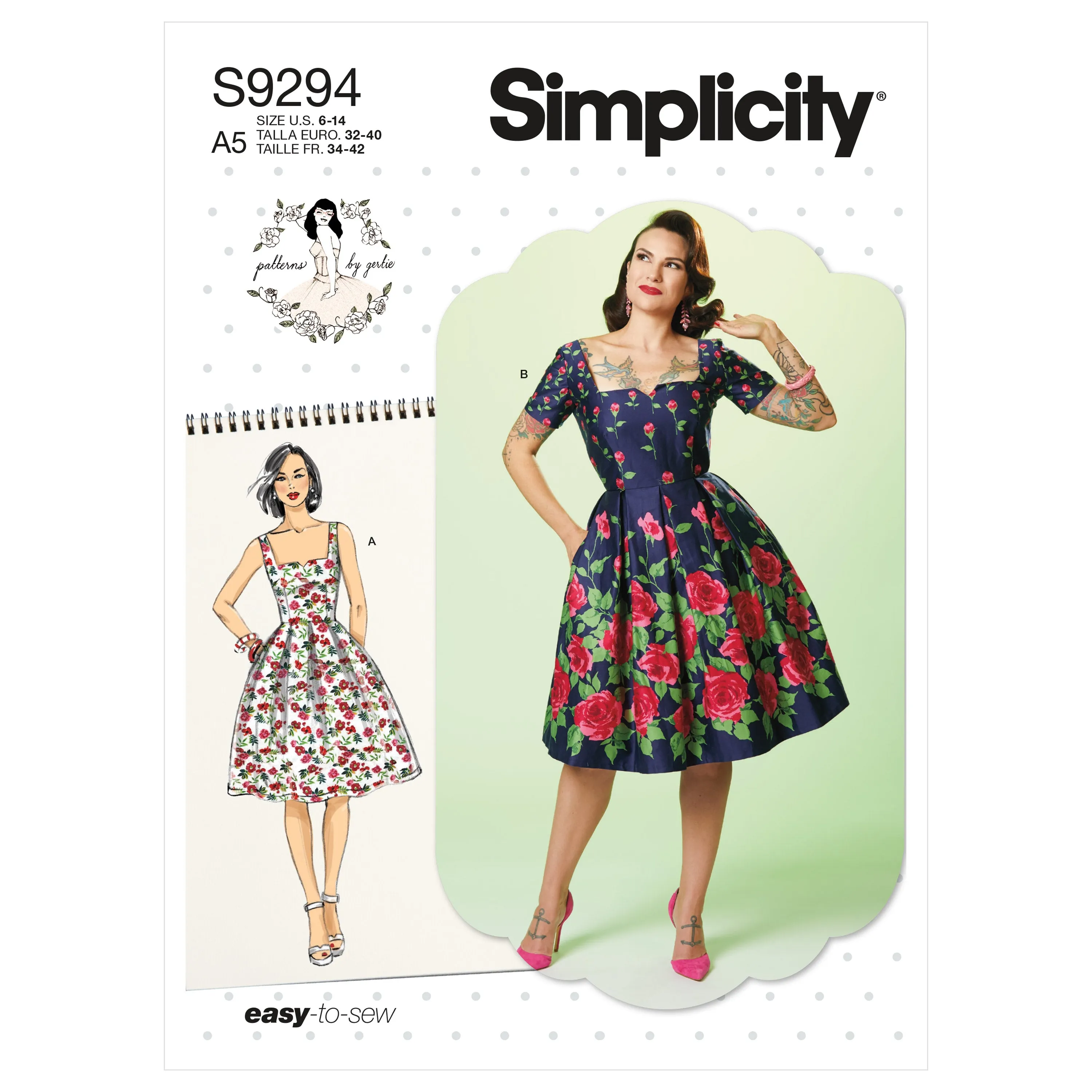 Simplicity S9294 Misses' Dress