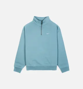 Solo Swoosh Quarter Zip Mens Jacket - Blue