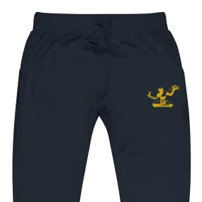 Spirit of Detroit Premium Embroidered Unisex Fleece Sweatpants - Navy / Gold