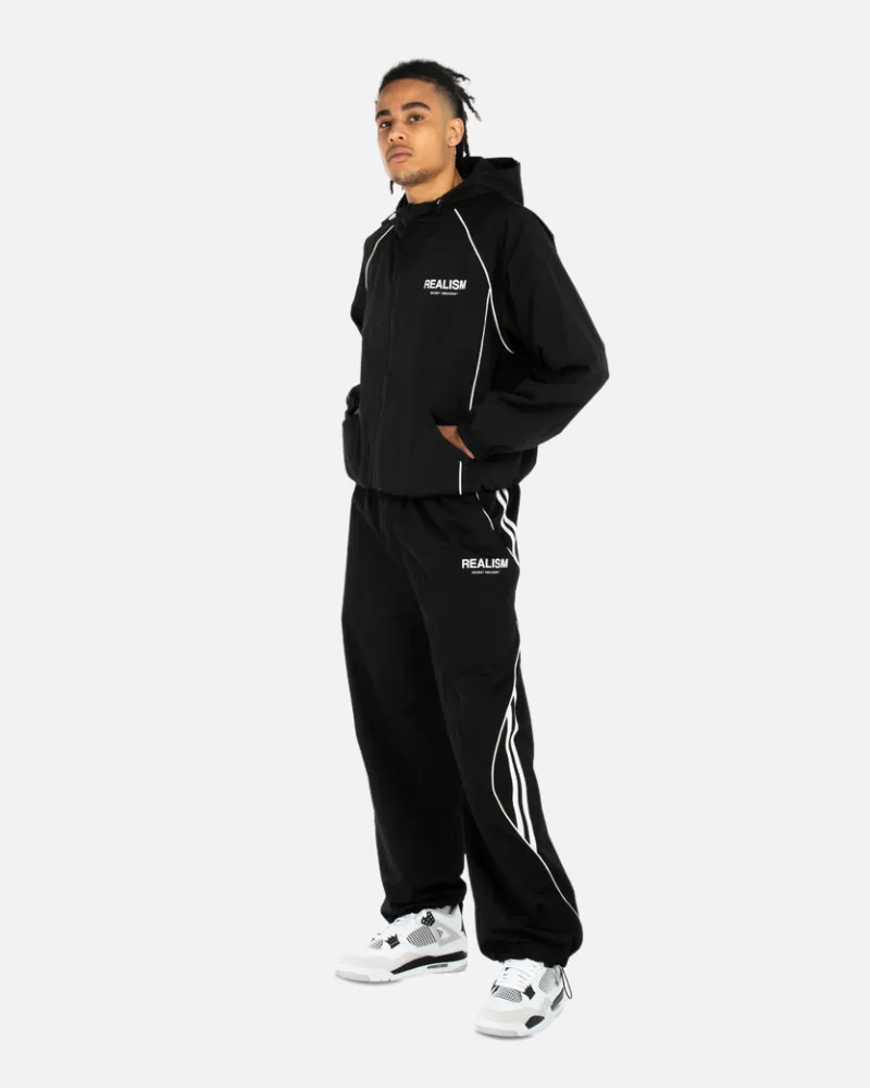 SSS REALISM DELORIAN TRACK JACKET BLACK