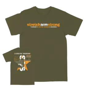 Stretch Arm Strong "Transmission Demolition" Military Green T-Shirt