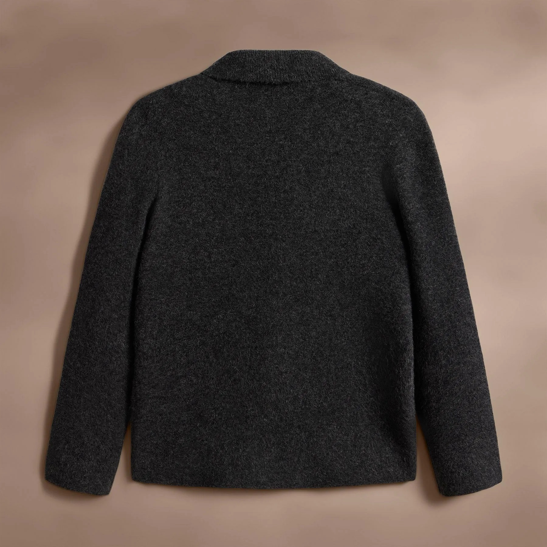 Sweater Knit Blazer - Anthracite