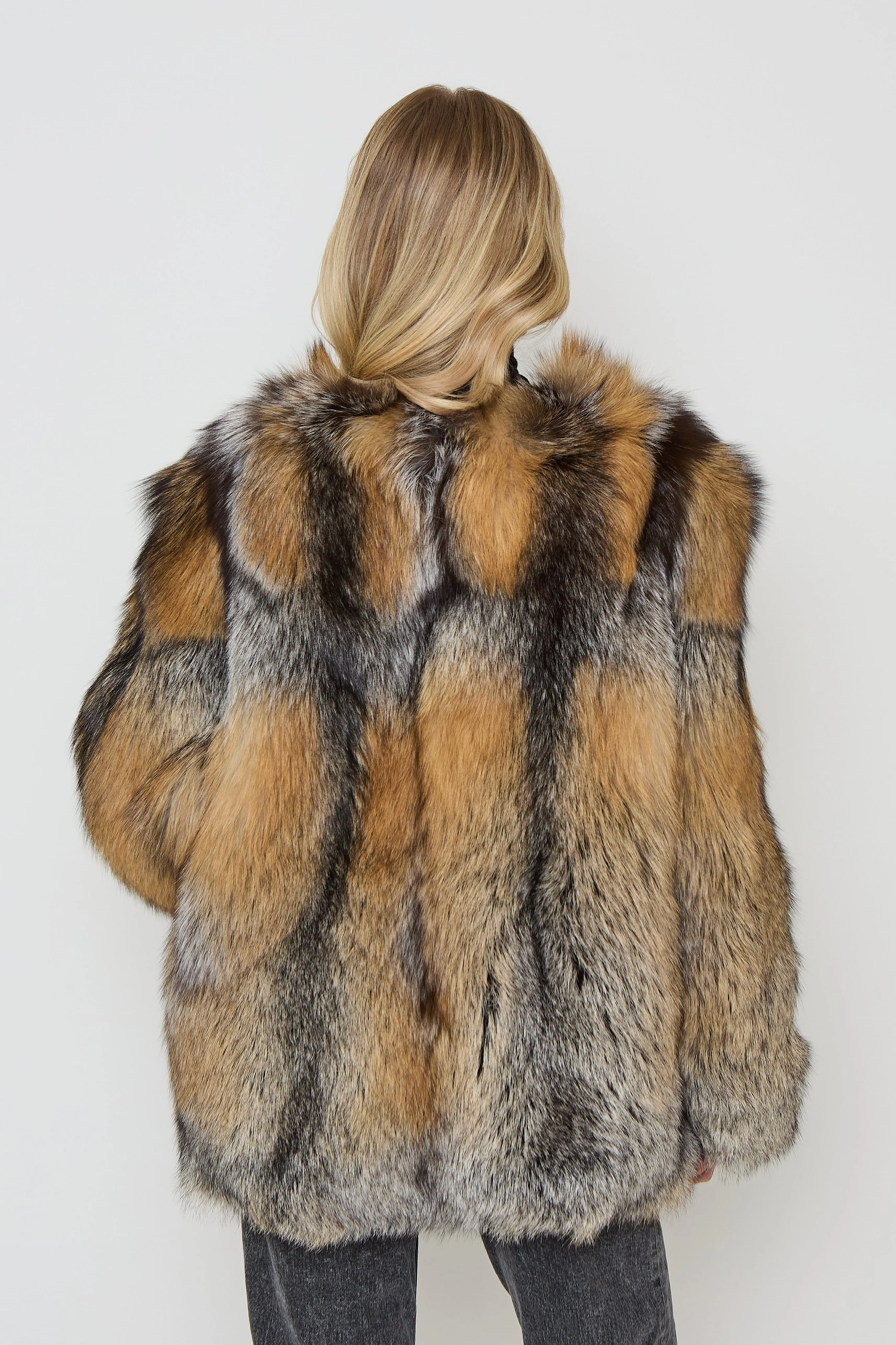 Talia Full Pelt Natural Fur Coat