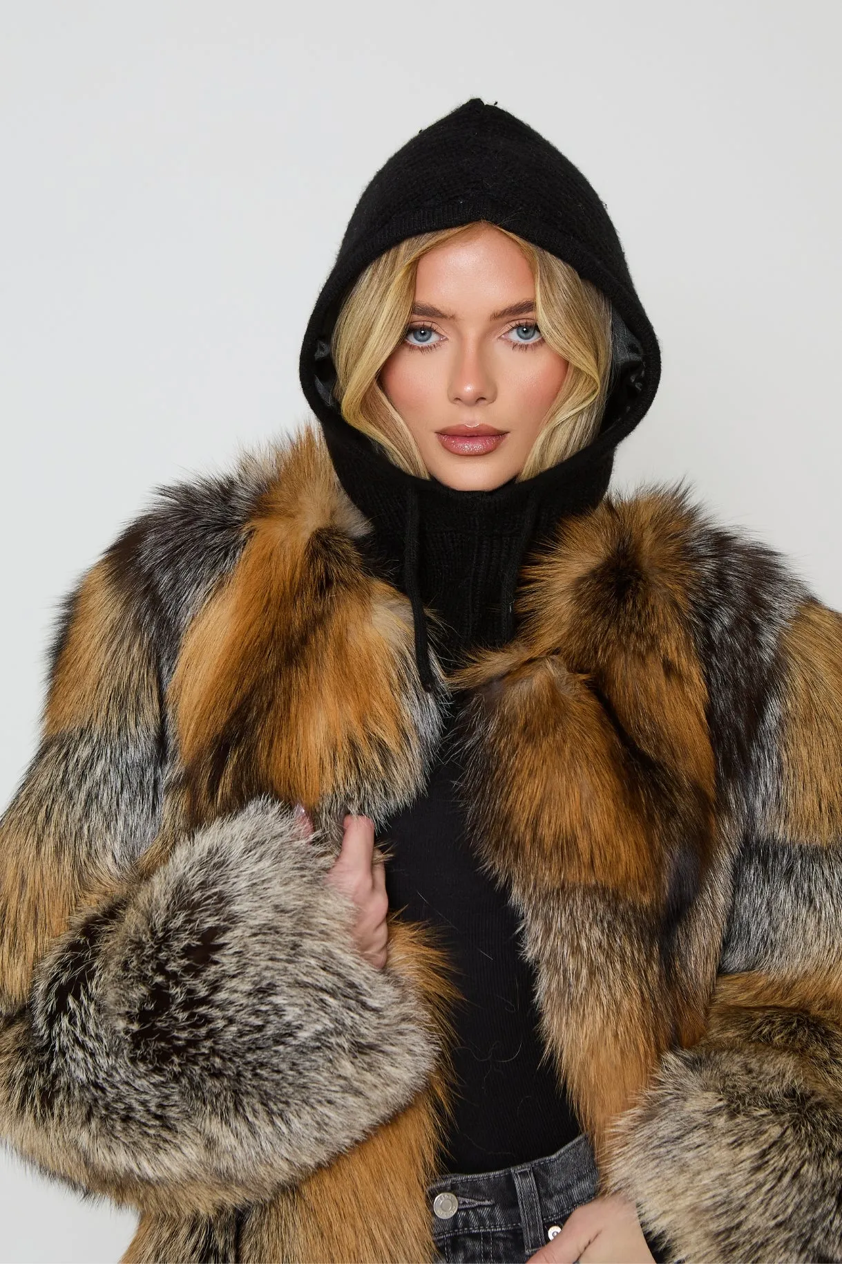 Talia Full Pelt Natural Fur Coat