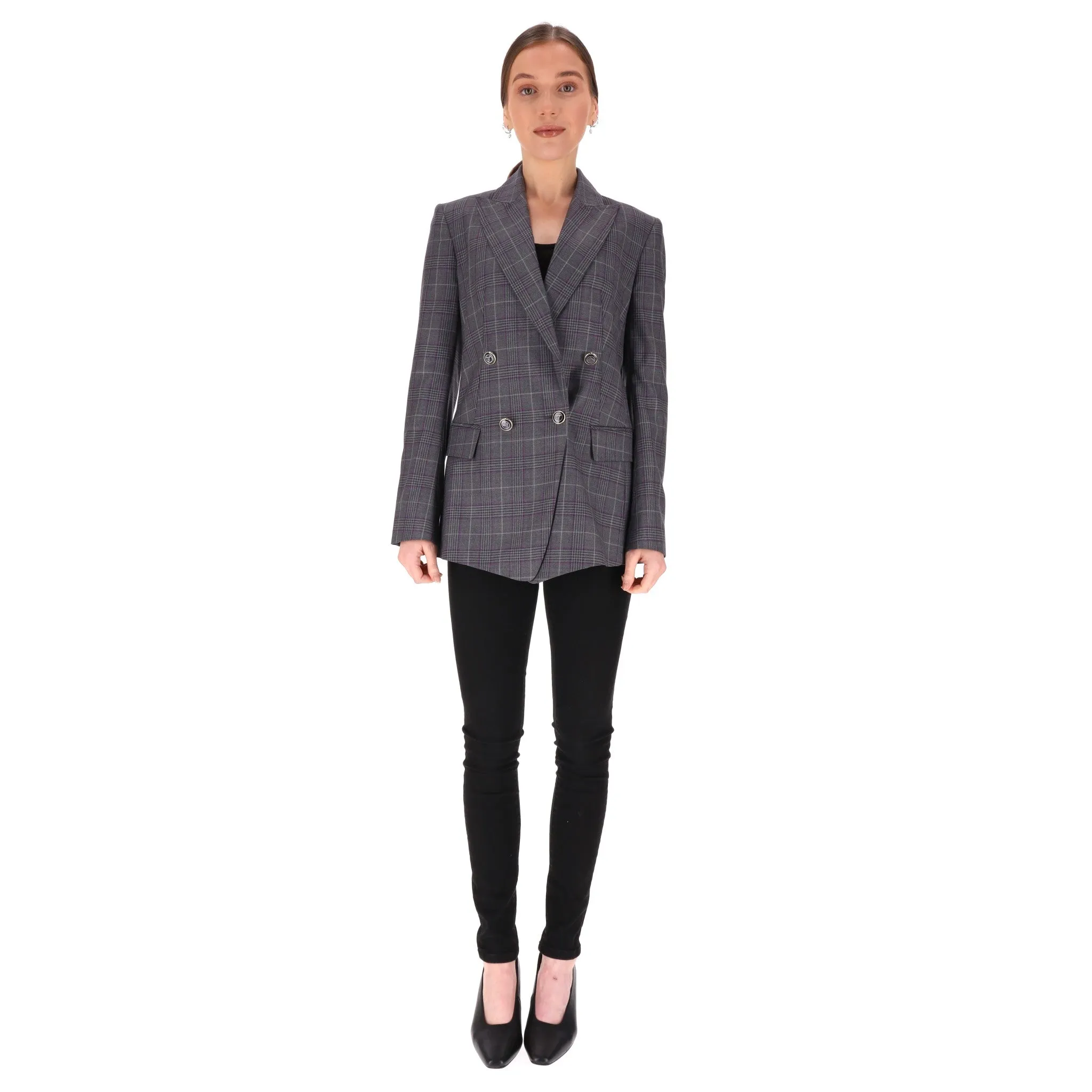 Temperley London Checked Wool Jacket/Blazer. Size 8UK