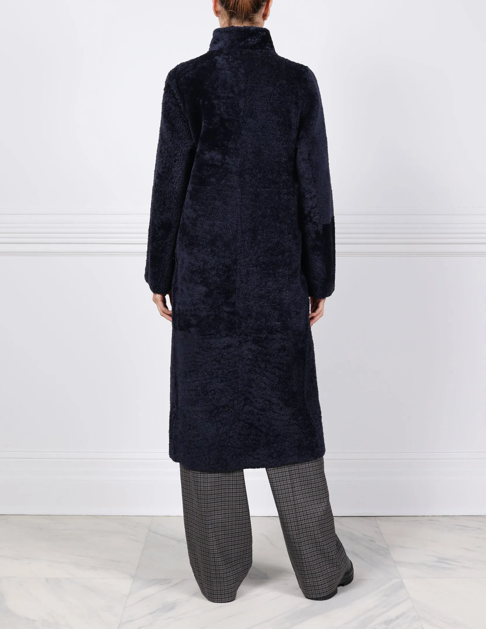 The Cleo Reversible Curly Shearling Coat