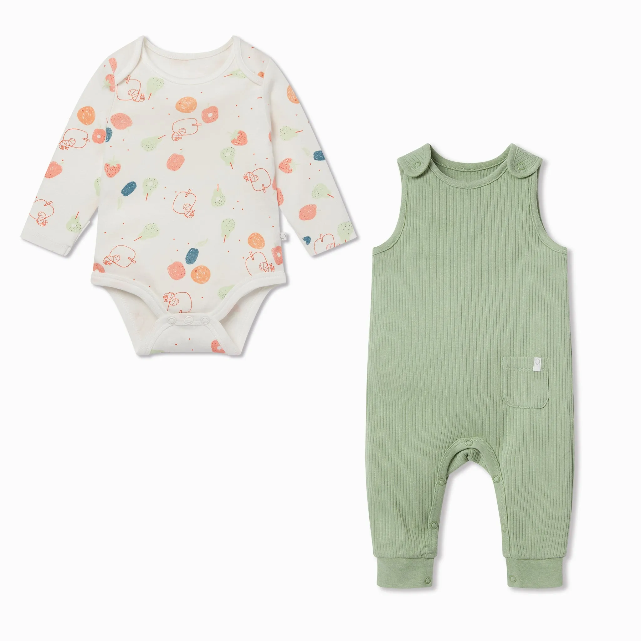 The Very Hungry Caterpillar Print Bodysuit & Romper Outfit