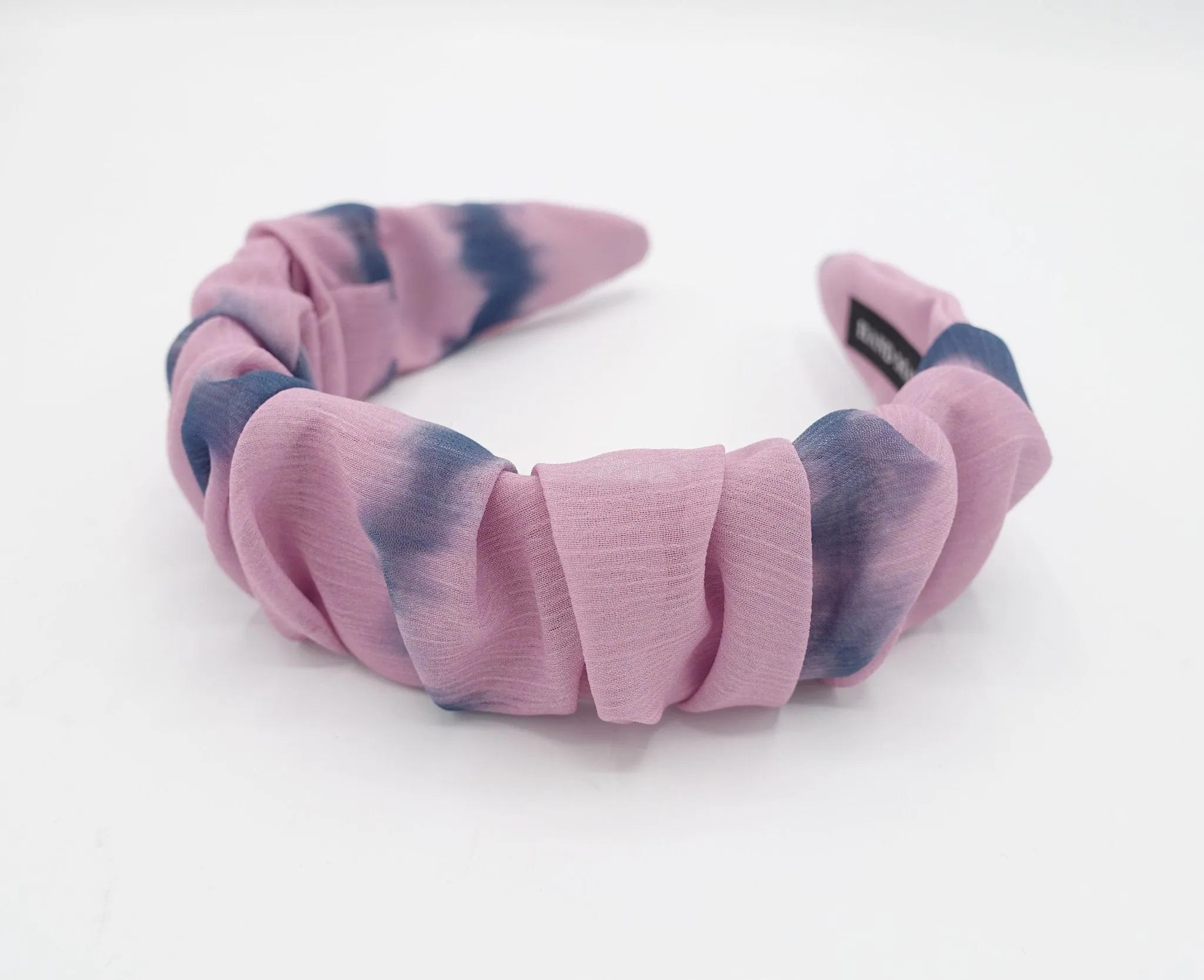 tie dye headband pleated  hairband hair accessory for women