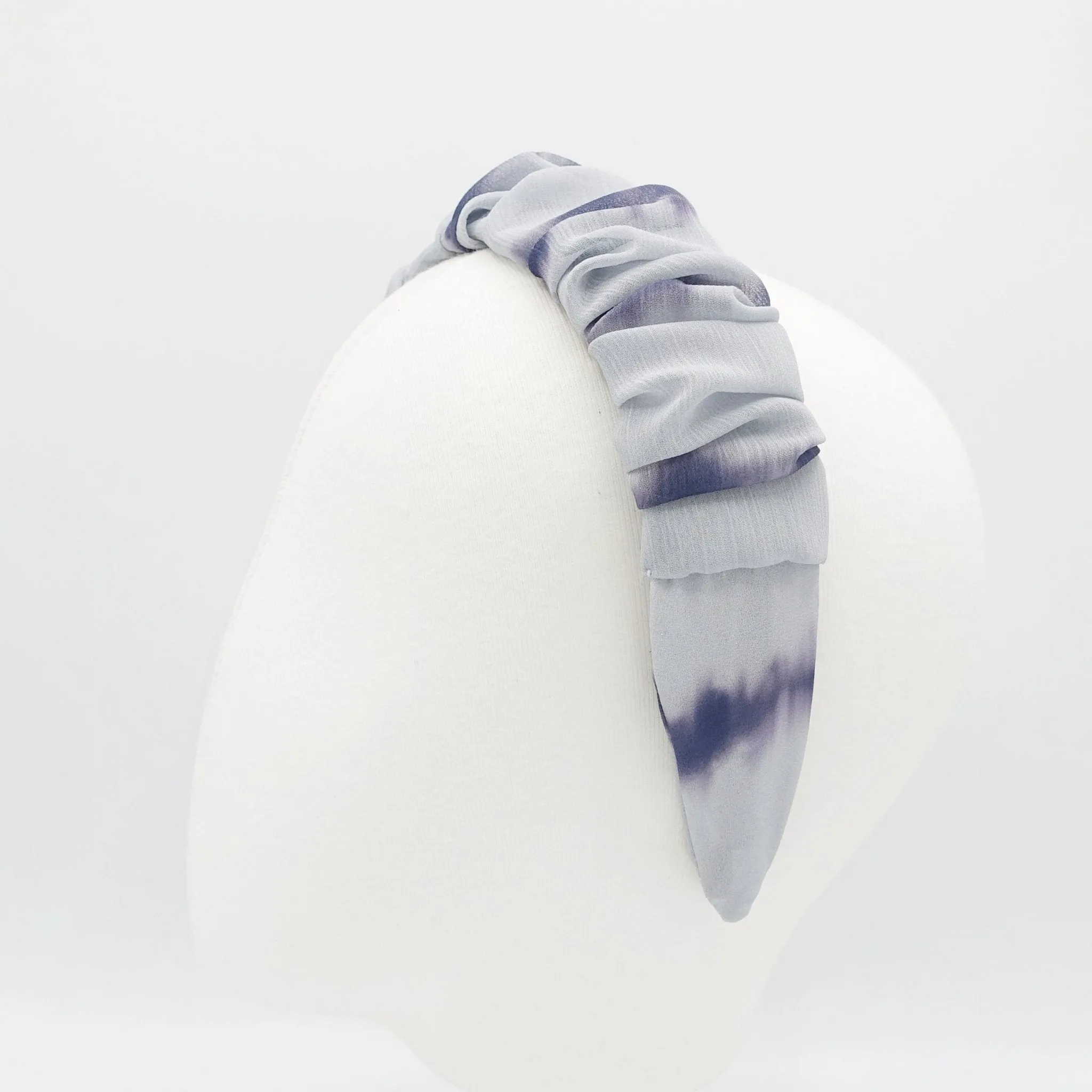 tie dye headband pleated  hairband hair accessory for women