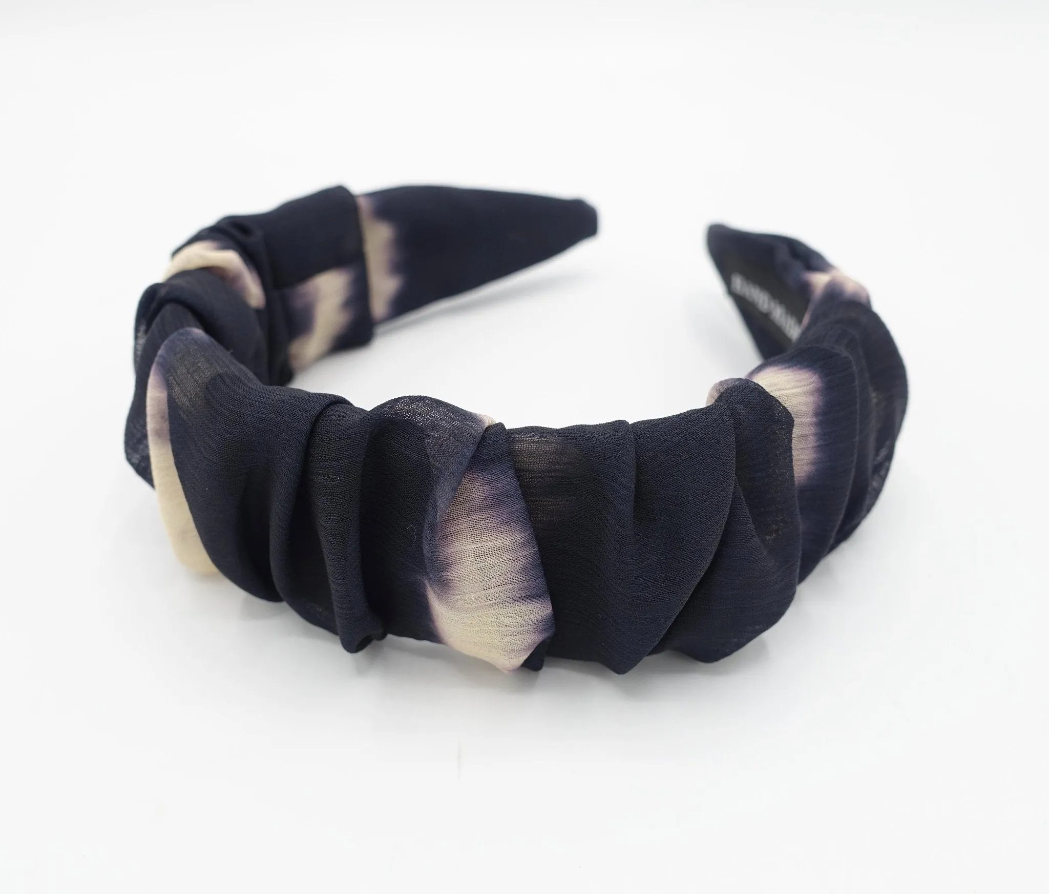 tie dye headband pleated  hairband hair accessory for women