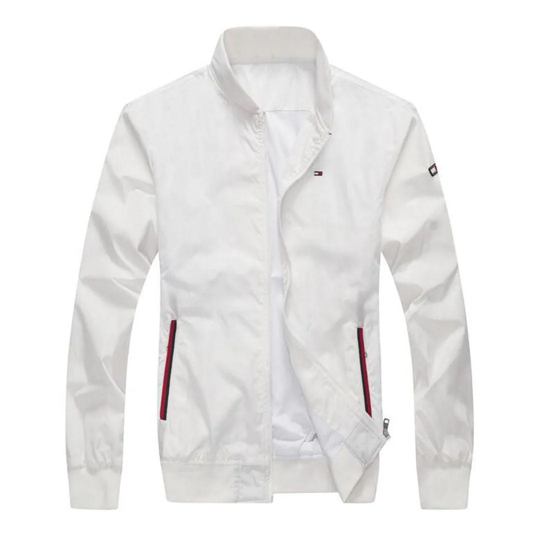 Tommy  Hilfiger Plain Flag Logo White  Jacket tracksuit