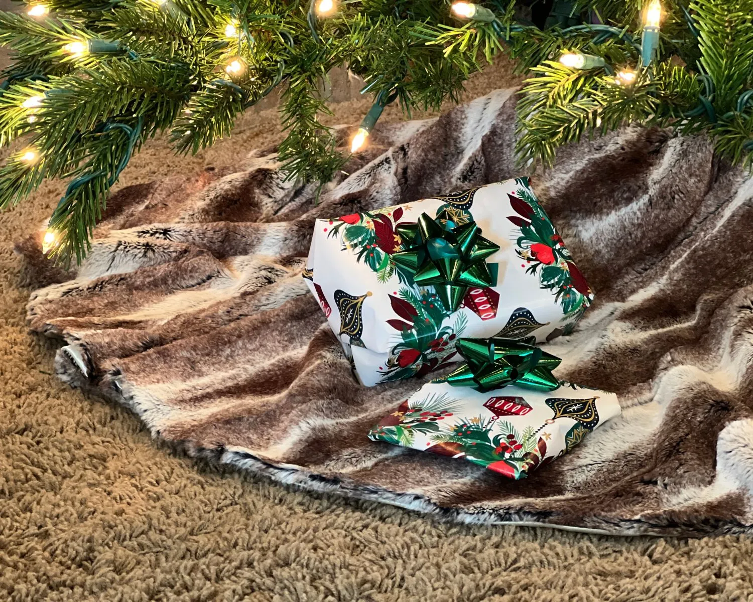 Tree Skirt -  Assorted  Luxury Faux Furs